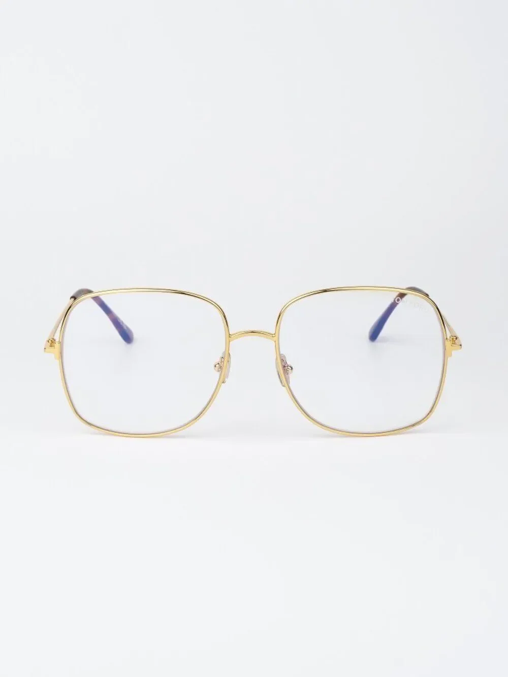 Tom Ford Women Eyeglasses Gold Square FT6048-B 030 NEW AUTHENTIC